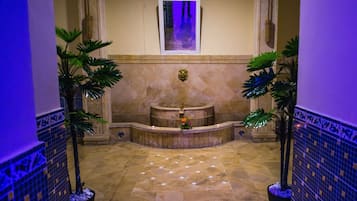 Sauna, dampbad, tyrkisk bad/hammam, kropsbehandlinger