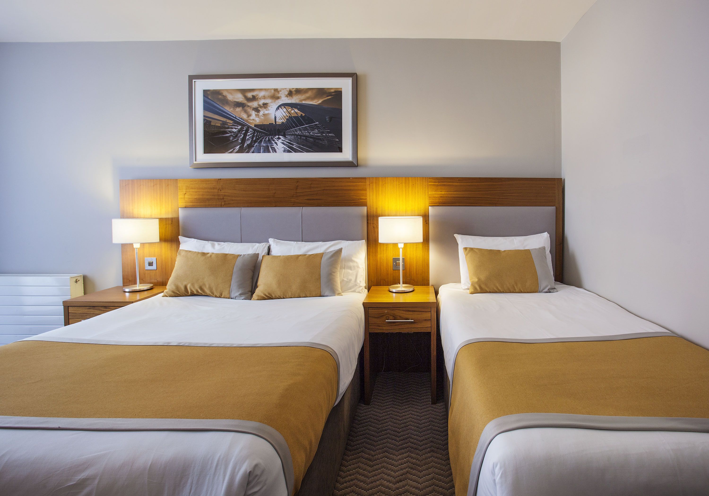 deluxe twin room, 2 twin beds | hypo-allergenic bedding, in-room safe, desk, blackout curtains