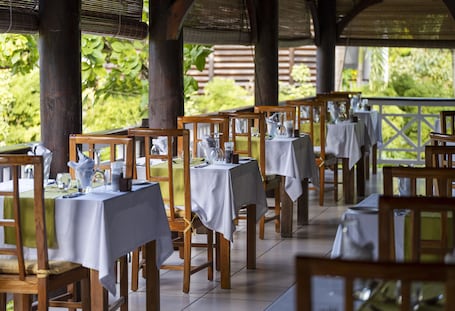 Daily buffet breakfast for a fee. Acajou Beach Resort