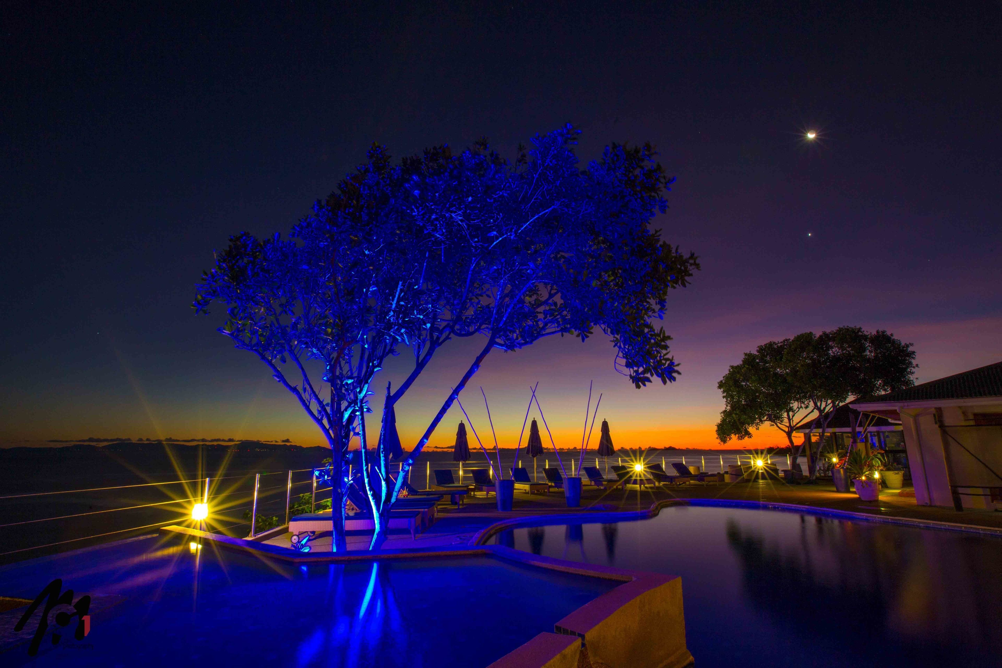 Front of property – evening/night