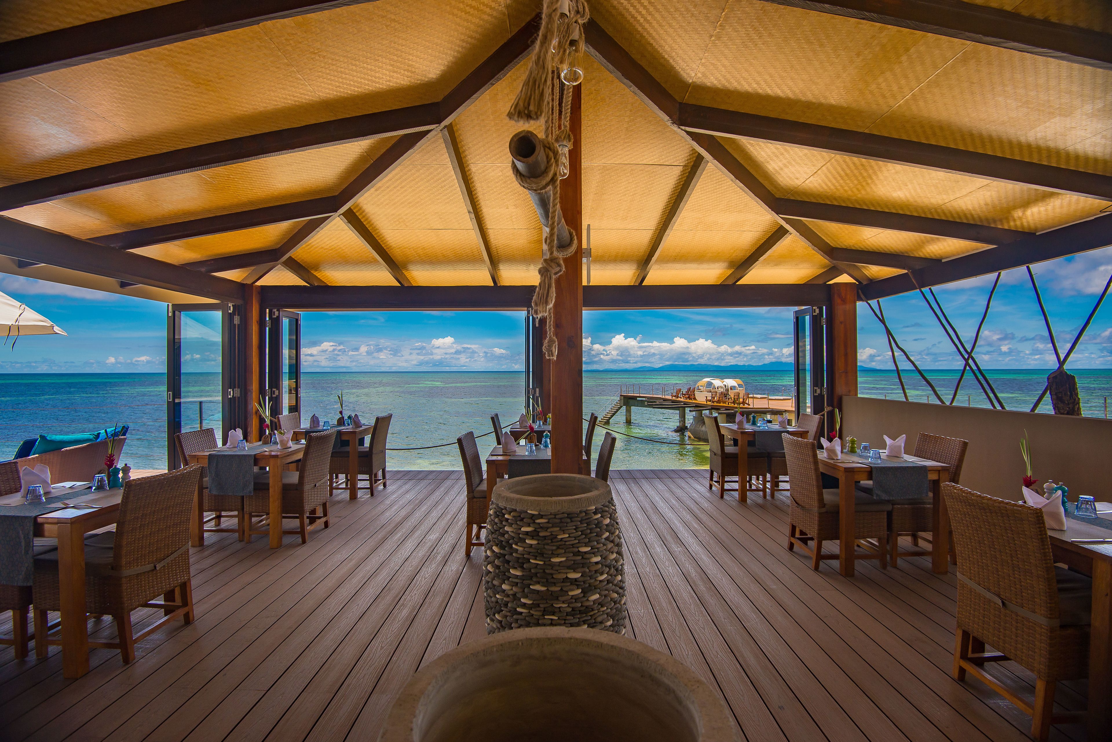 2 restaurants, breakfast, lunch, dinner served; local cuisine