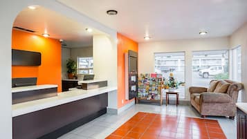 Siddeområde i lobbyen