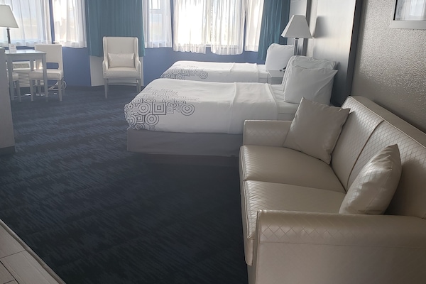 Premium bedding, blackout drapes, iron/ironing board, WiFi (free)