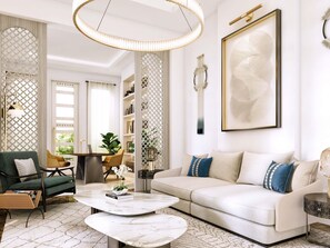 ジュニア スイート ダブルベッド 1 台 プールビュー | ミニバー、セーフティボックス (室内)、客室ごとに異なる装飾、客室ごとに異なるインテリア