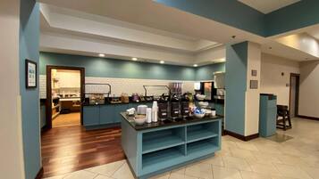 Free daily buffet breakfast