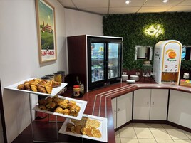Daily buffet breakfast (EUR 12 per person)