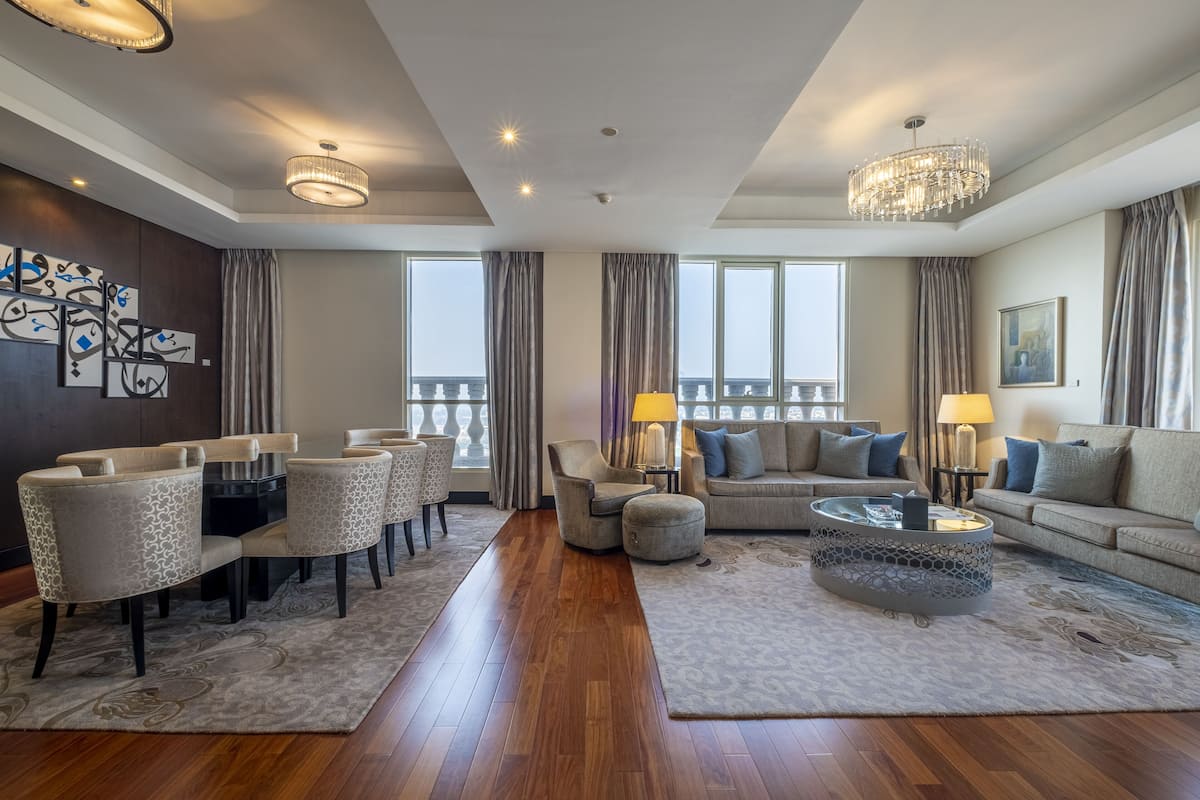 Diplomatic Suite - Access to Snow Park in Ski Dubai for 2, Private Butler, Lounge Access | City view