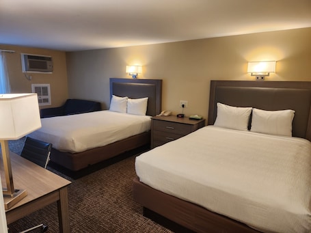 Standard Room, Multiple Beds | Iron/ironing board, cribs/infant beds, rollaway beds, free WiFi. Hyannis Travel Inn