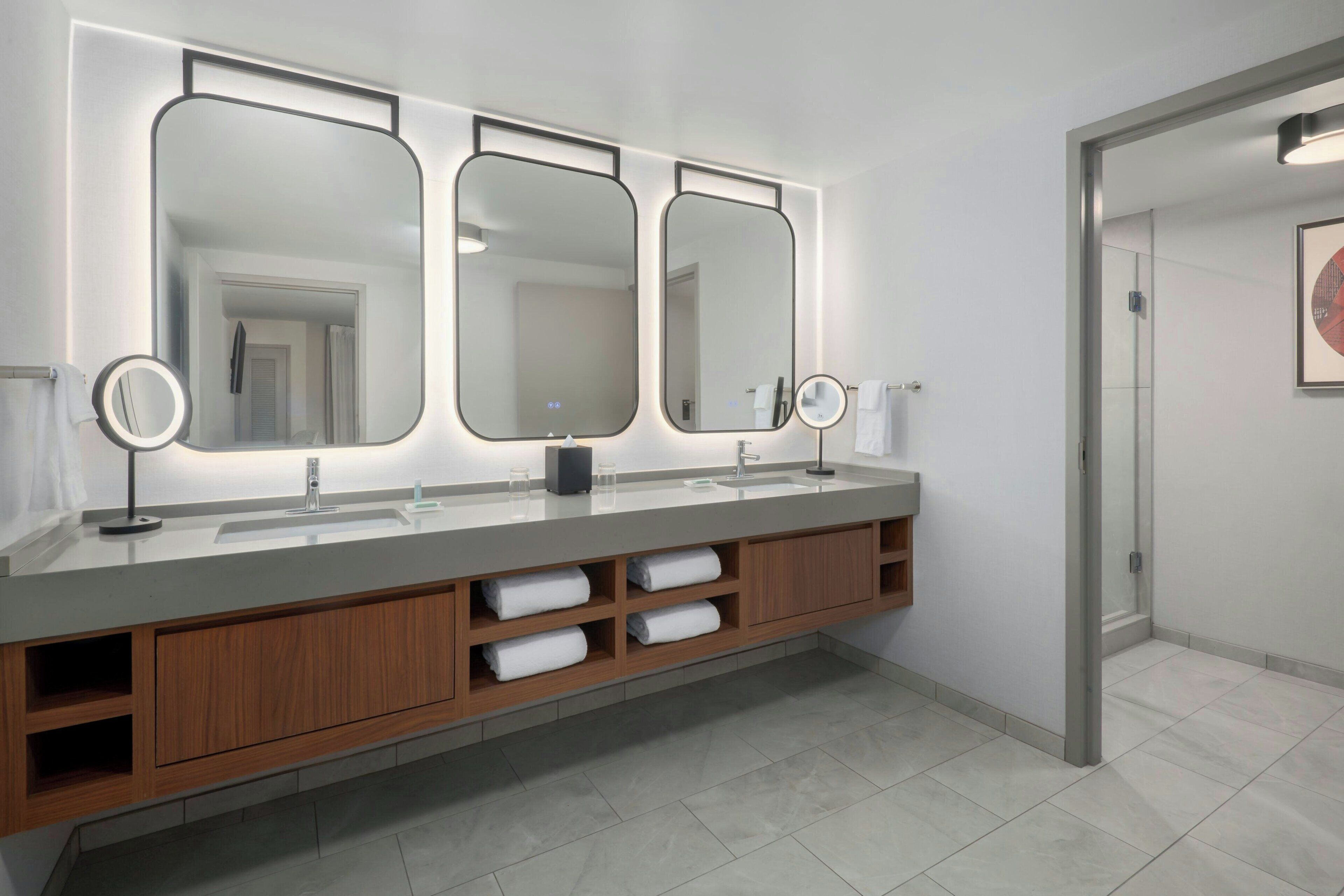 free toiletries, hair dryer, towels, soap