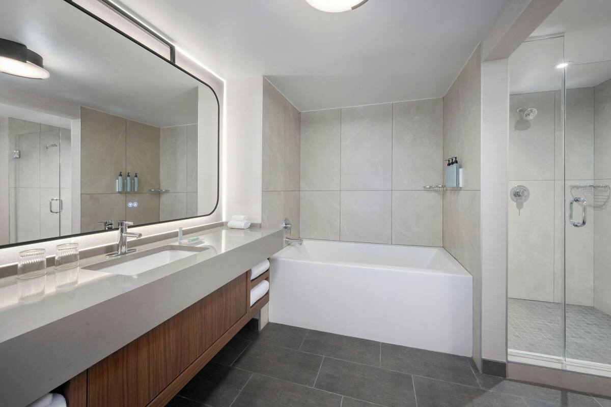 suite, 1 bedroom | bathroom | free toiletries, hair dryer, towels, soap