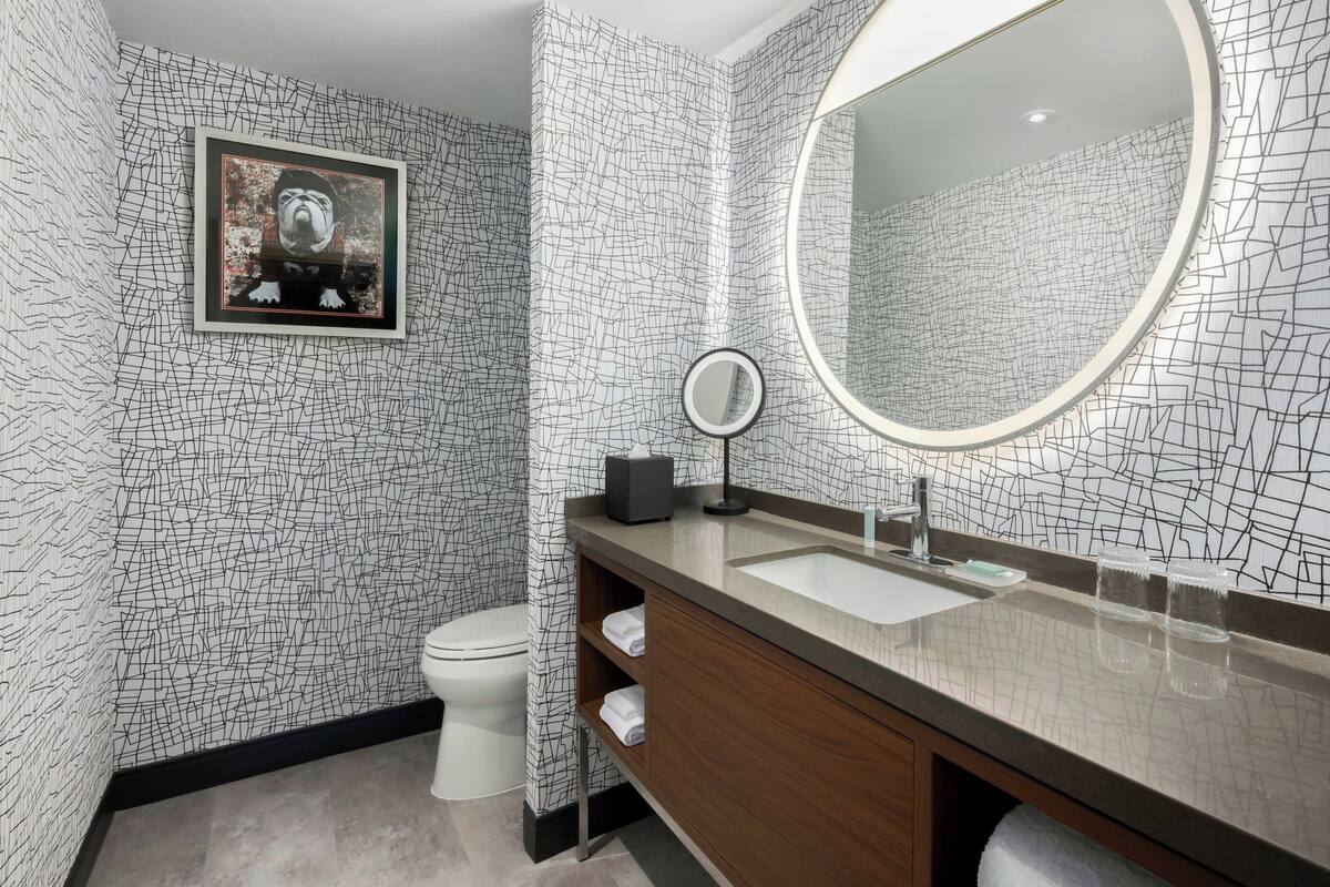 free toiletries, hair dryer, towels, soap