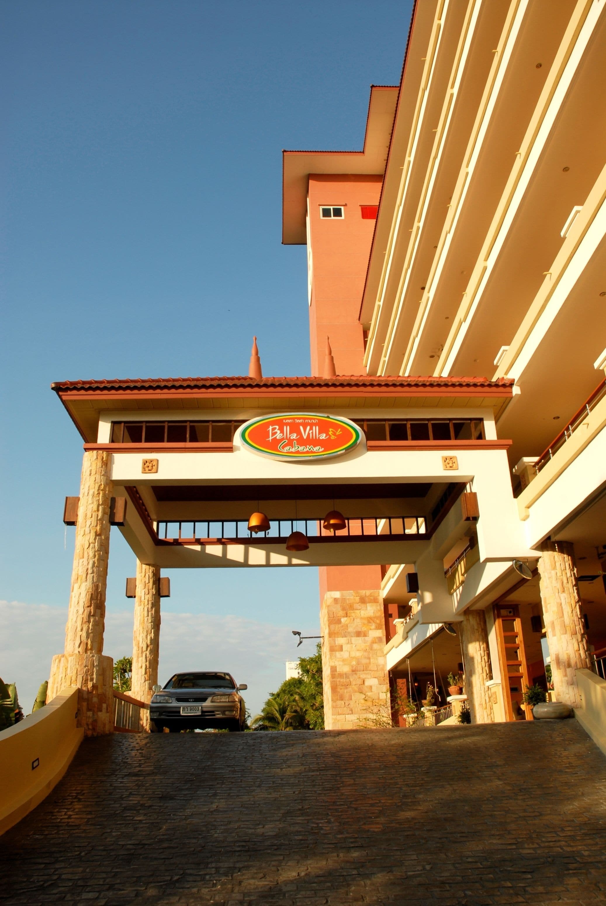 Majoituspaikan sisäänkäynti