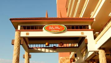 Majoituspaikan sisäänkäynti