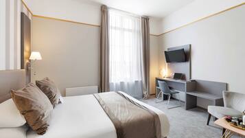 Pillow-top beds, in-room safe, desk, blackout curtains