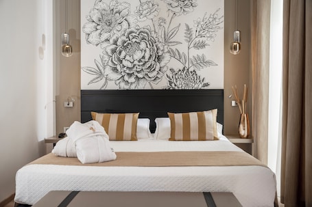 Ropa de cama de alta calidad y minibar