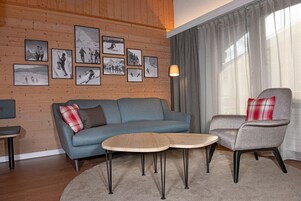 Colchones con pillow-top, minibar y caja de seguridad en la habitación 