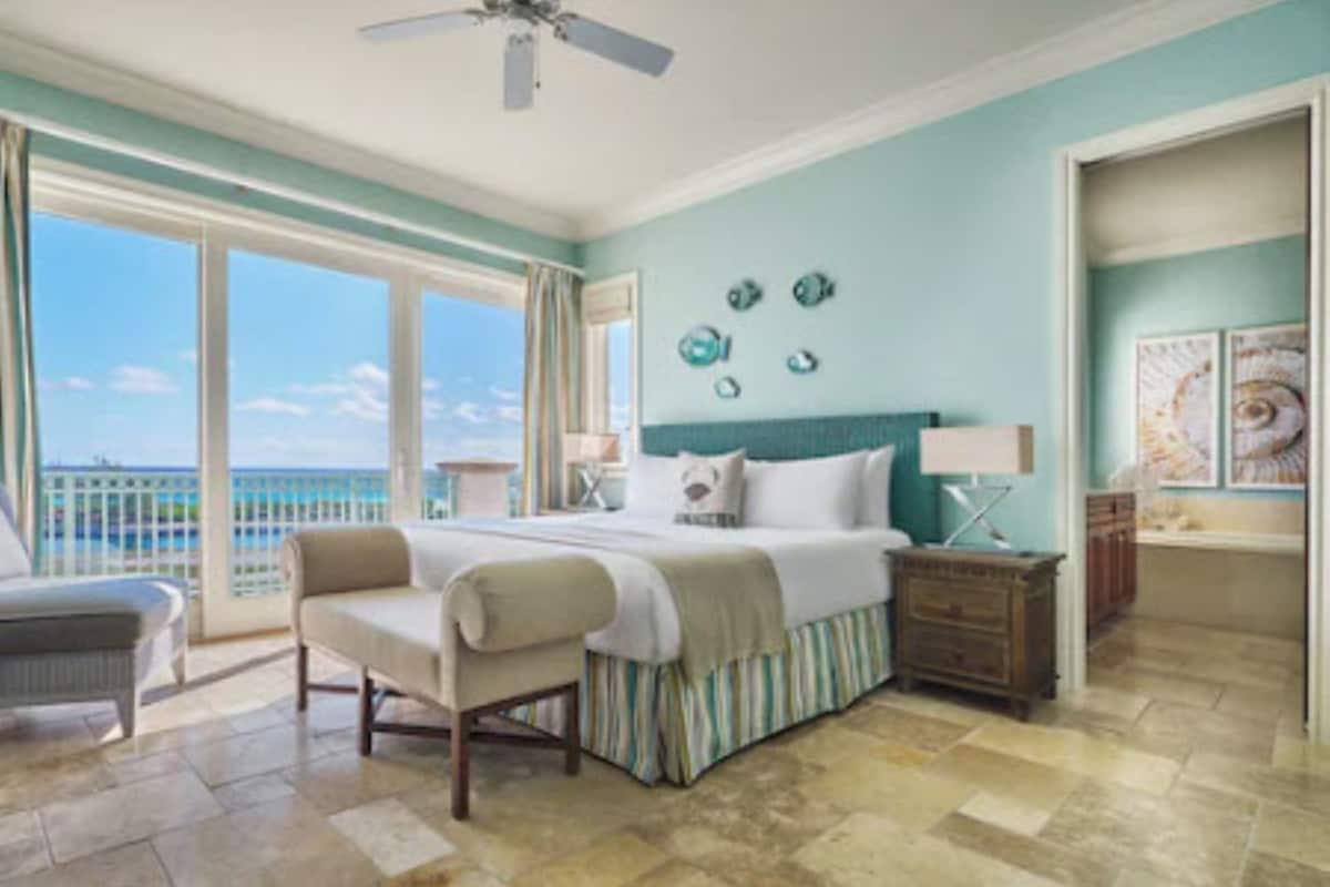 Cobertura, 4 quartos, vista para o oceano | Roupas de cama premium, cofres nos quartos, individualmente decorados