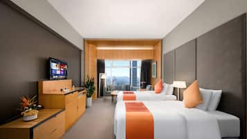 Ropa de cama de alta calidad y minibar