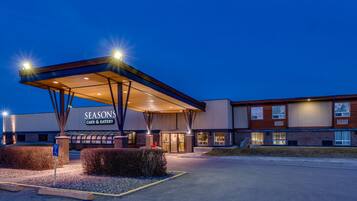 Front of property - evening/night