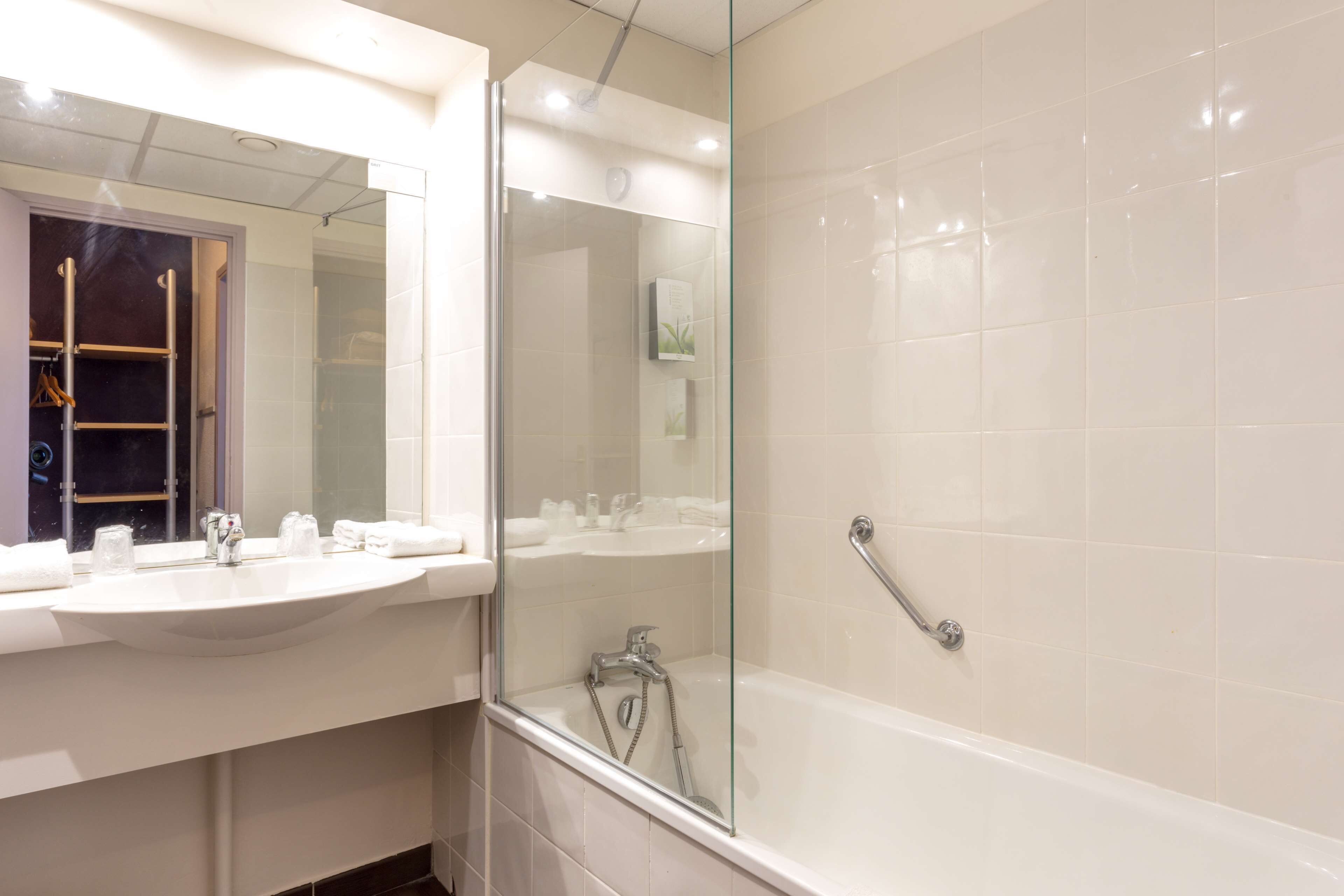 free toiletries, hair dryer, towels