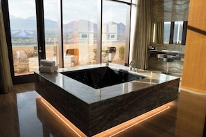 Viva Suite | Bathroom | Designer toiletries, hair dryer, bathrobes, towels