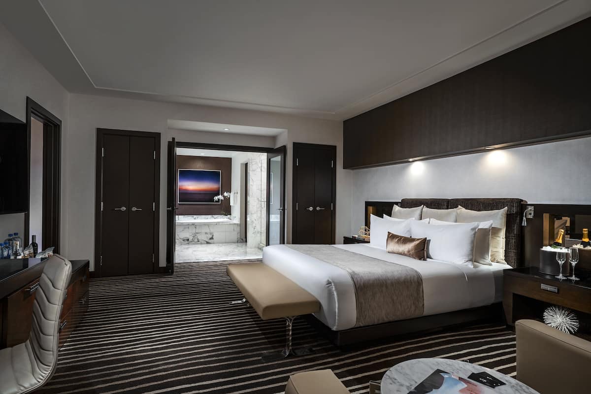 Lakens van Egyptisch katoen, luxe beddengoed, pillowtop-bedden