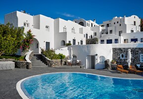 Signature Double Room (Sea or Pool View) | Pool | Outdoor pool, pool umbrellas, sun loungers