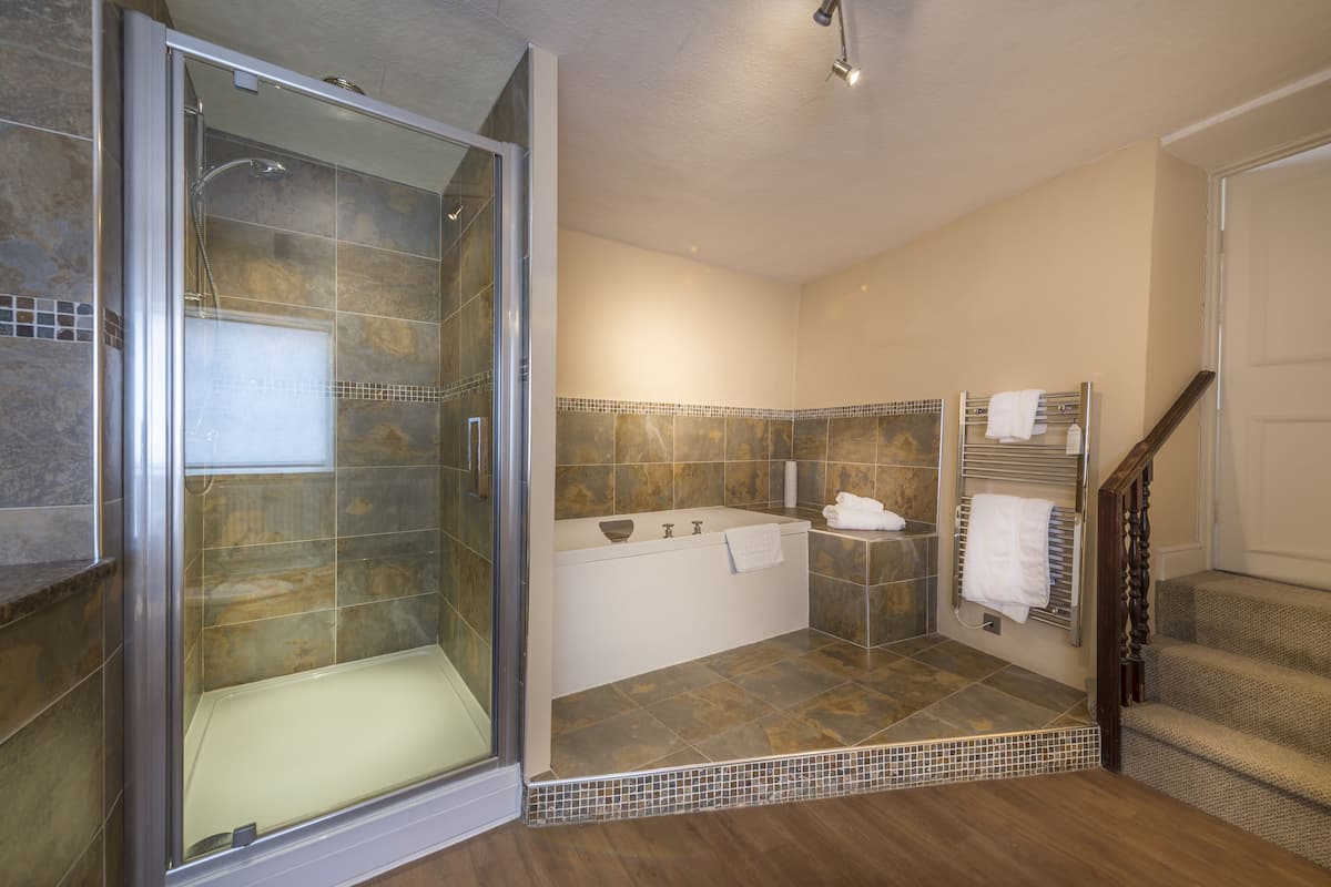 free toiletries, hair dryer, bathrobes, slippers