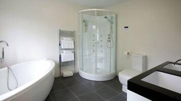 Free toiletries, hair dryer, towels