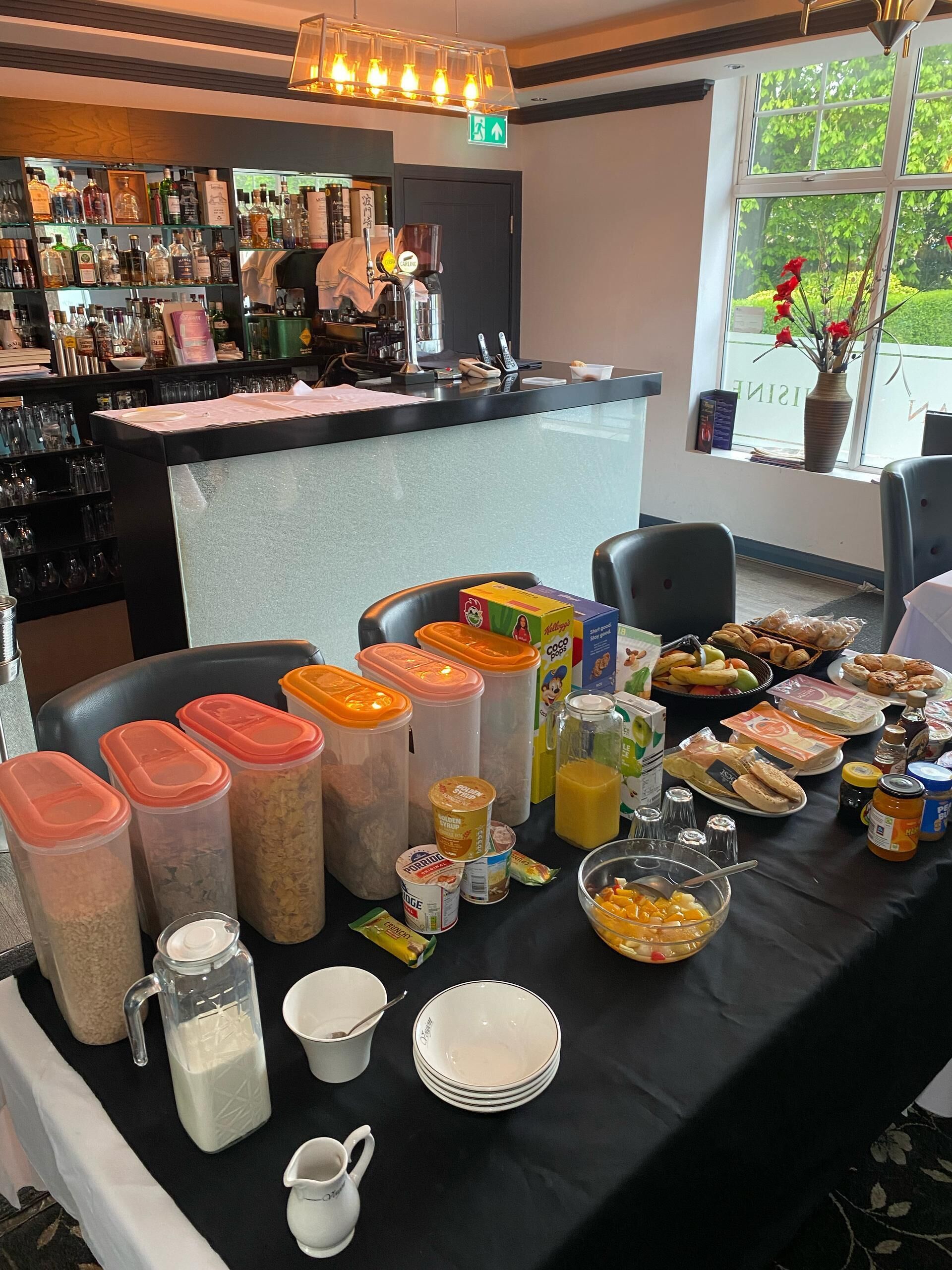 daily continental breakfast (gbp 7.95 per person)