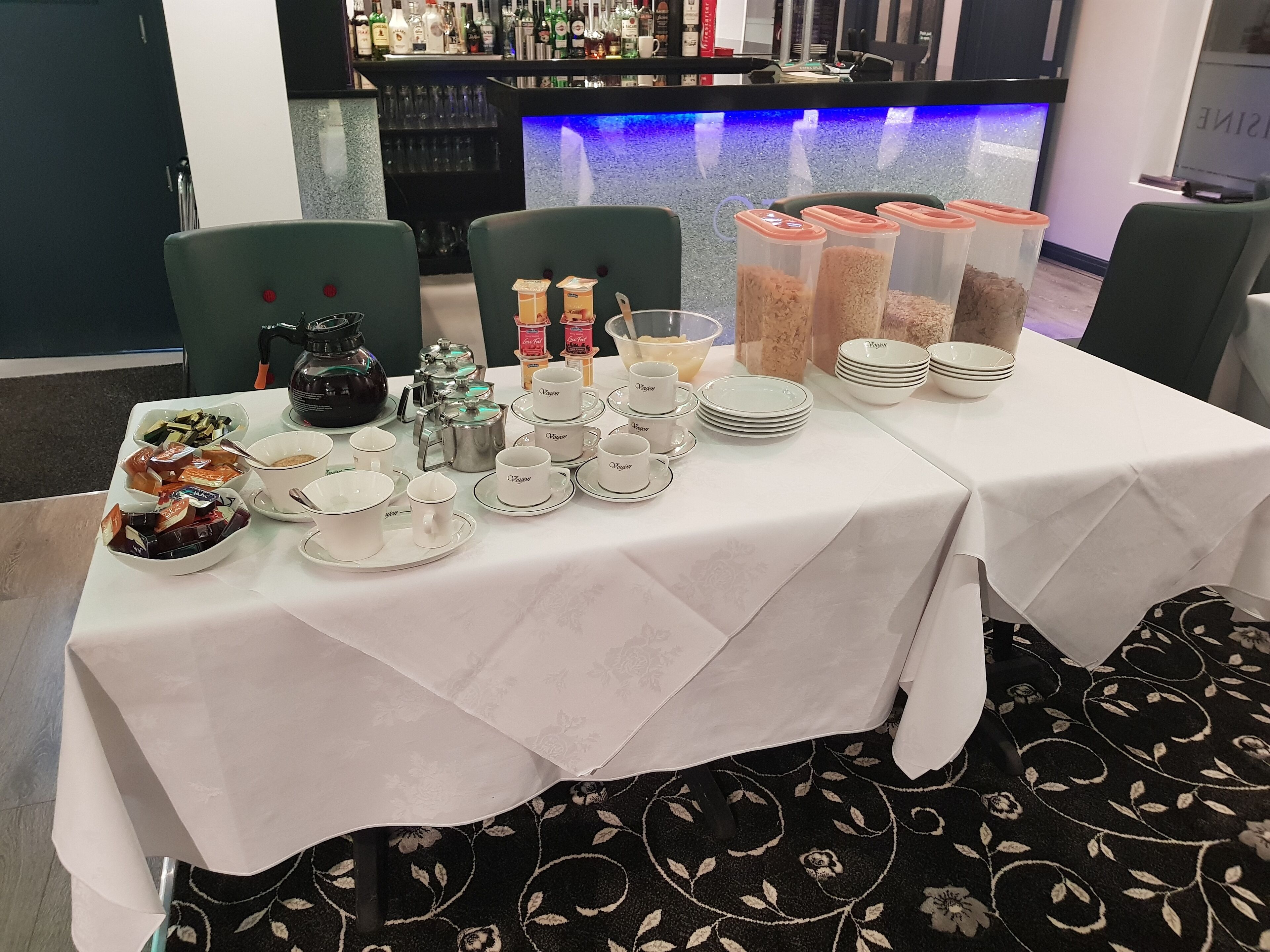 daily continental breakfast (gbp 7.95 per person)
