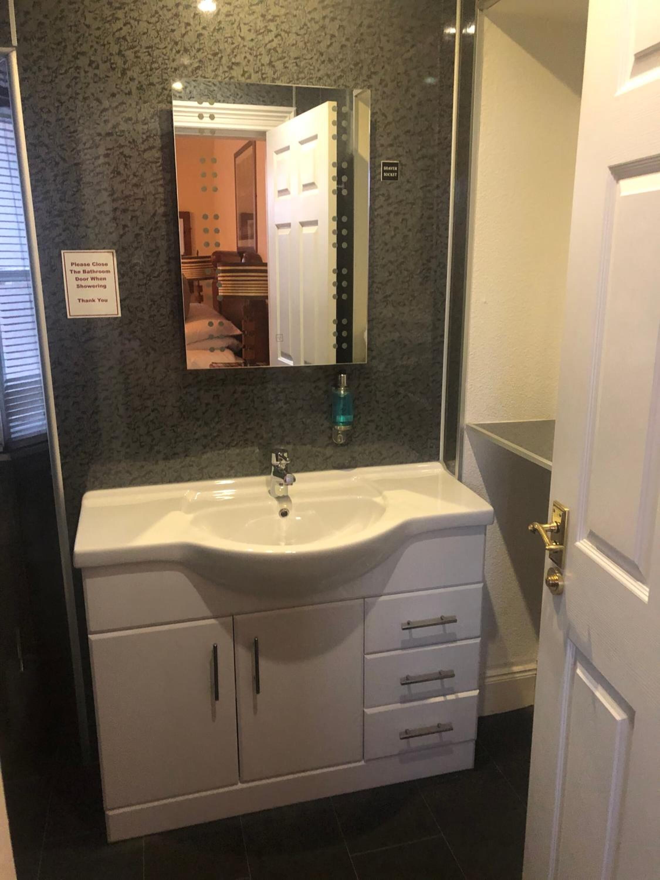 free toiletries, hair dryer, towels