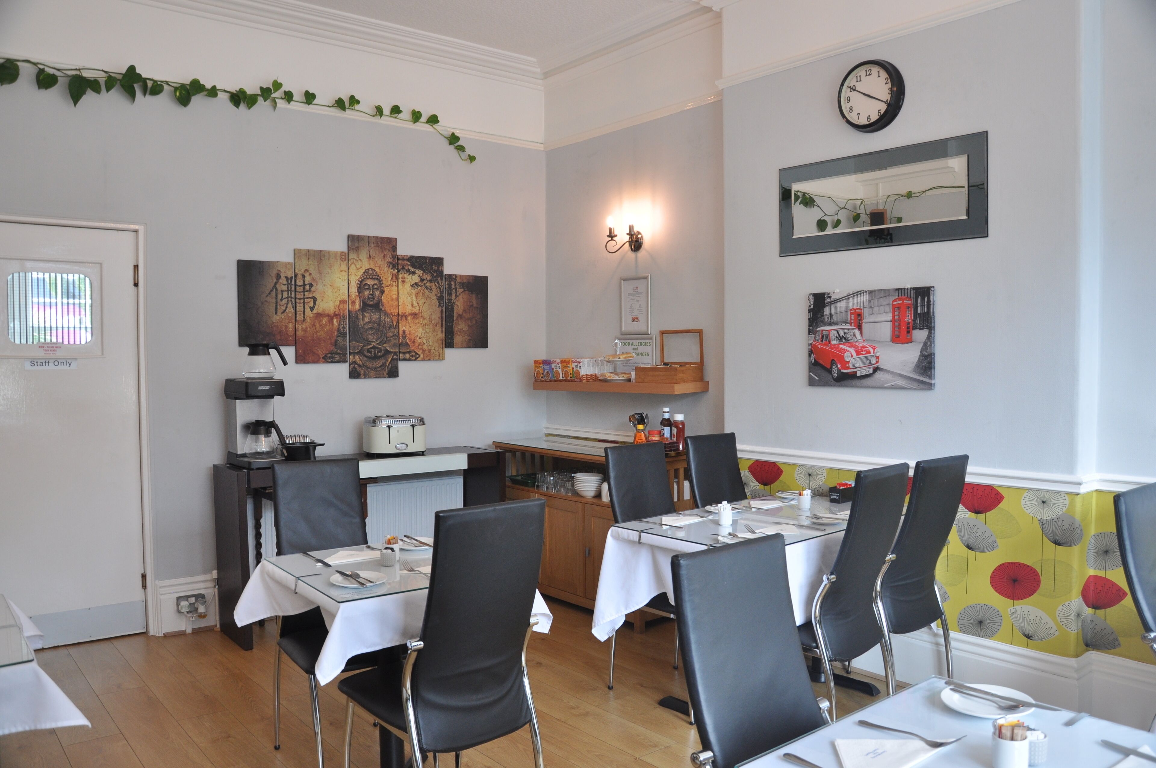 daily english breakfast (gbp 10 per person)