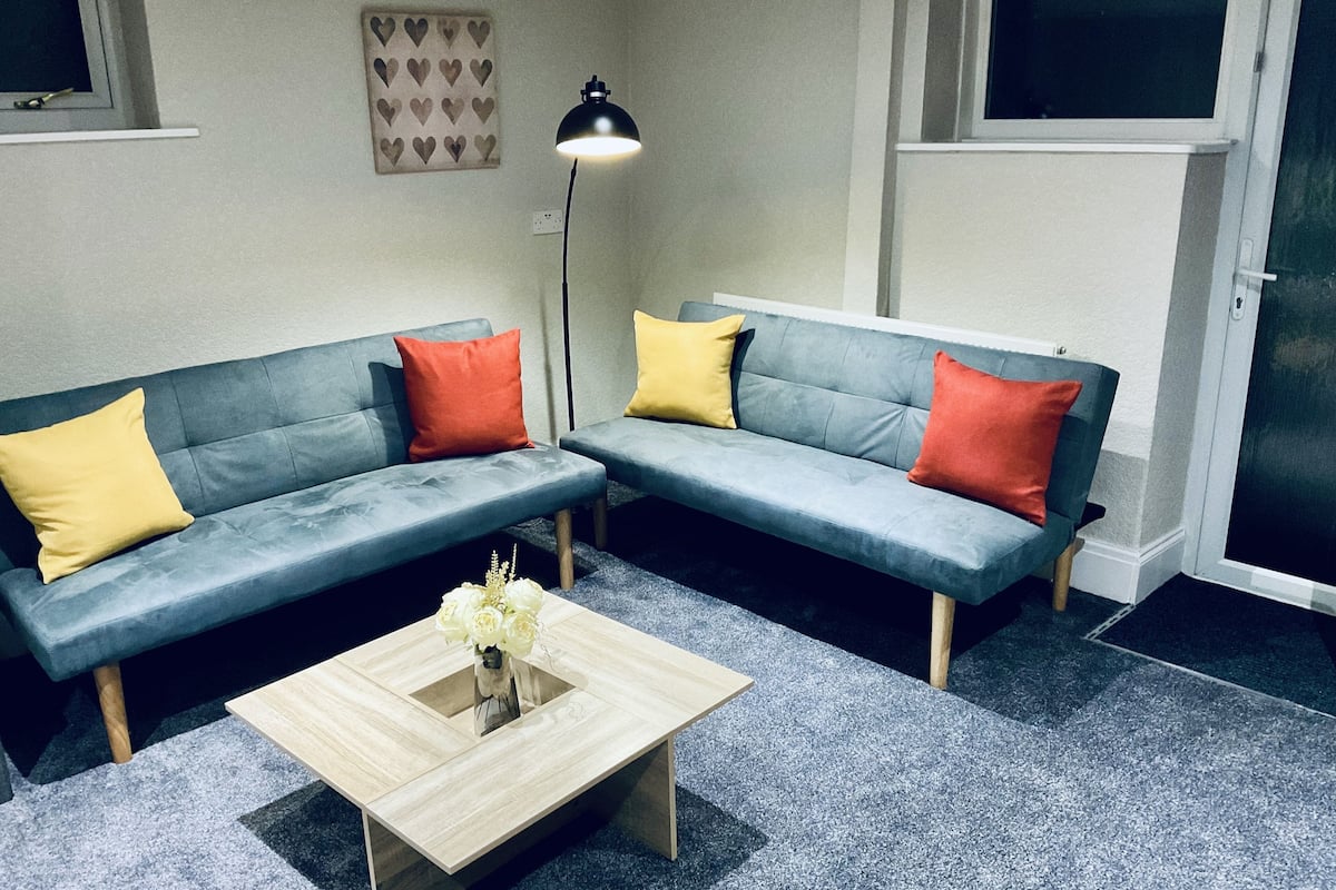 superior apartment | living area | 20-inch tv with digital channels