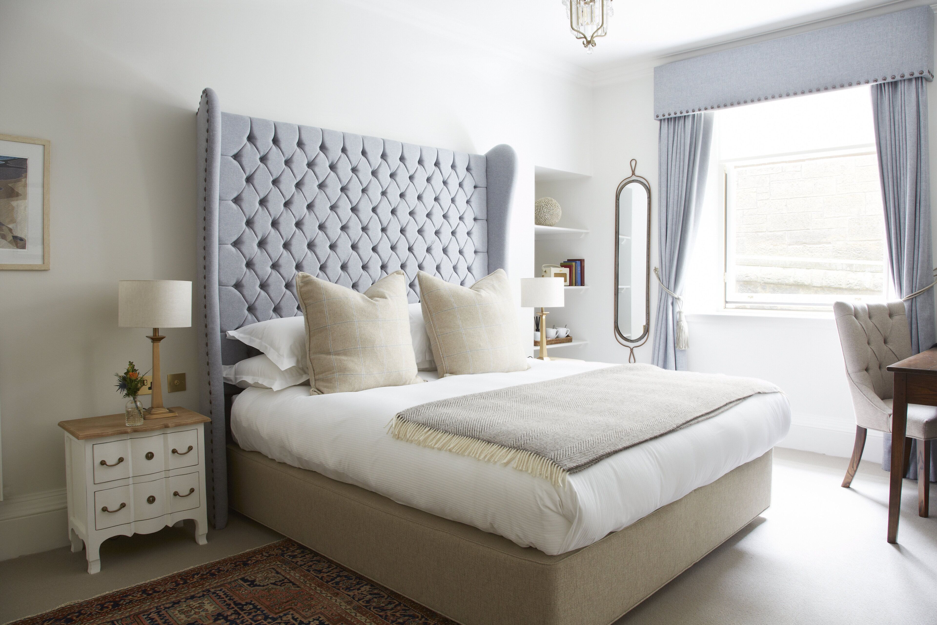 Bettwäsche aus ägyptischer Baumwolle, hochwertige Bettwaren, Zimmersafe