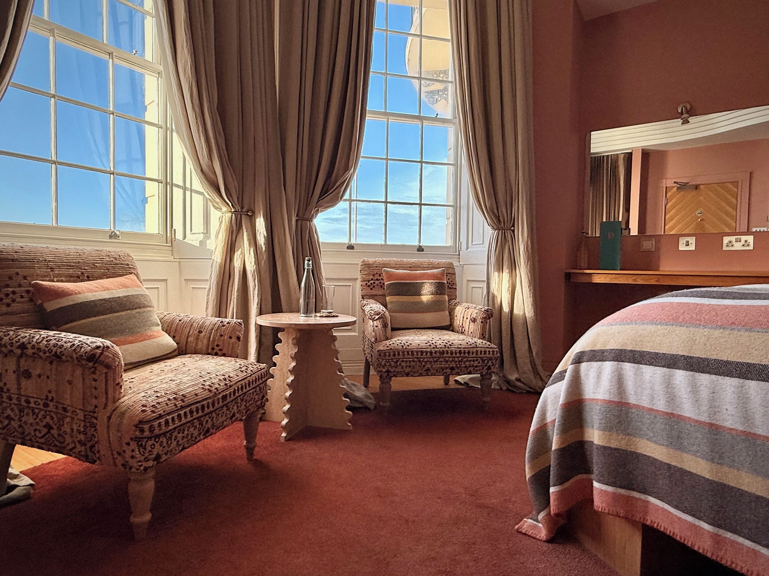deluxe double room, 1 double bed, sea view | 1 bedroom, egyptian cotton sheets, premium bedding, iron/ironing board
