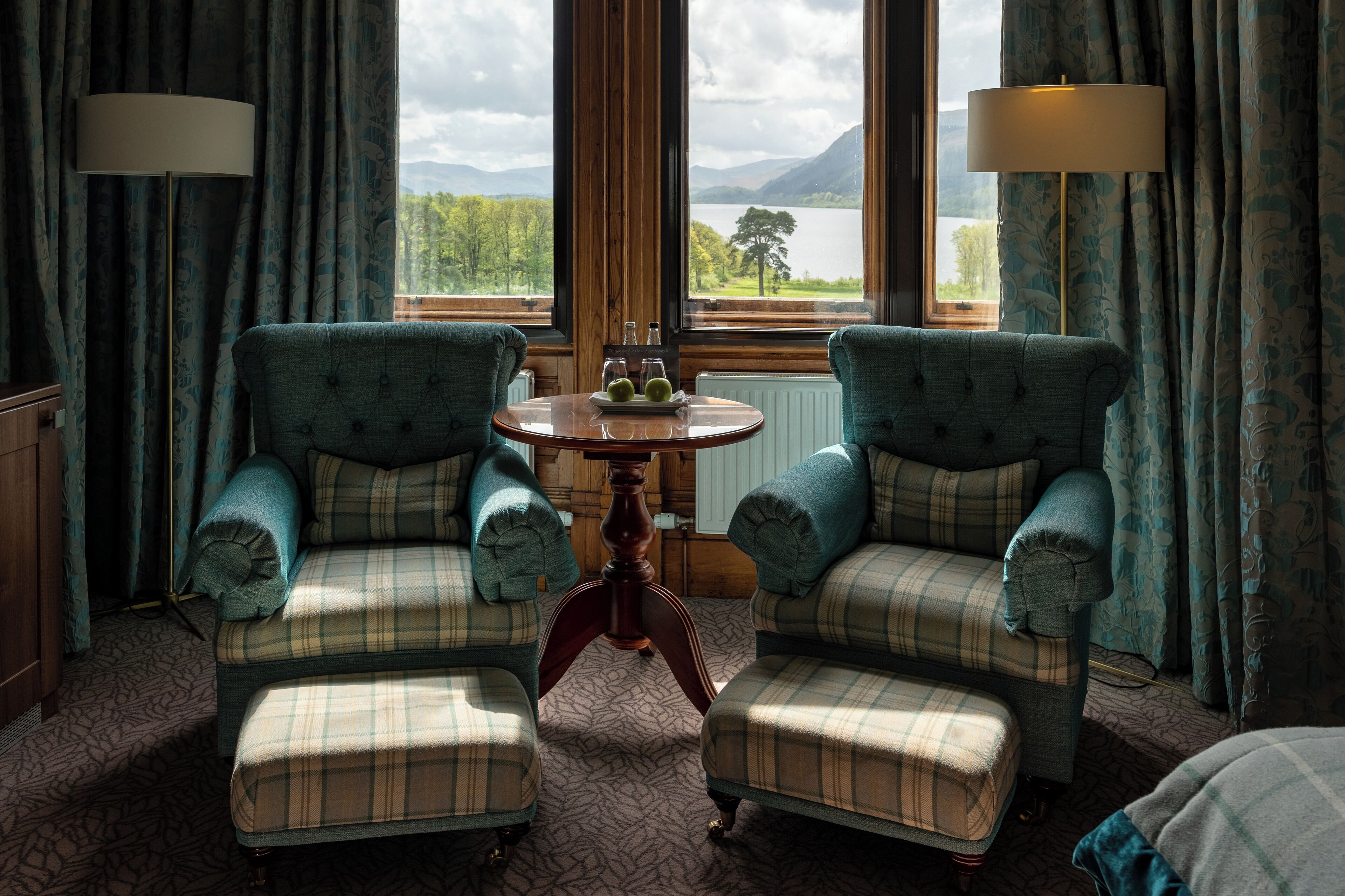 Deluxe Lake View Double Room | Egyptinpuuvillaiset lakanat, allergiatestatut vuodevaatteet