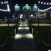 Front of property – evening/night