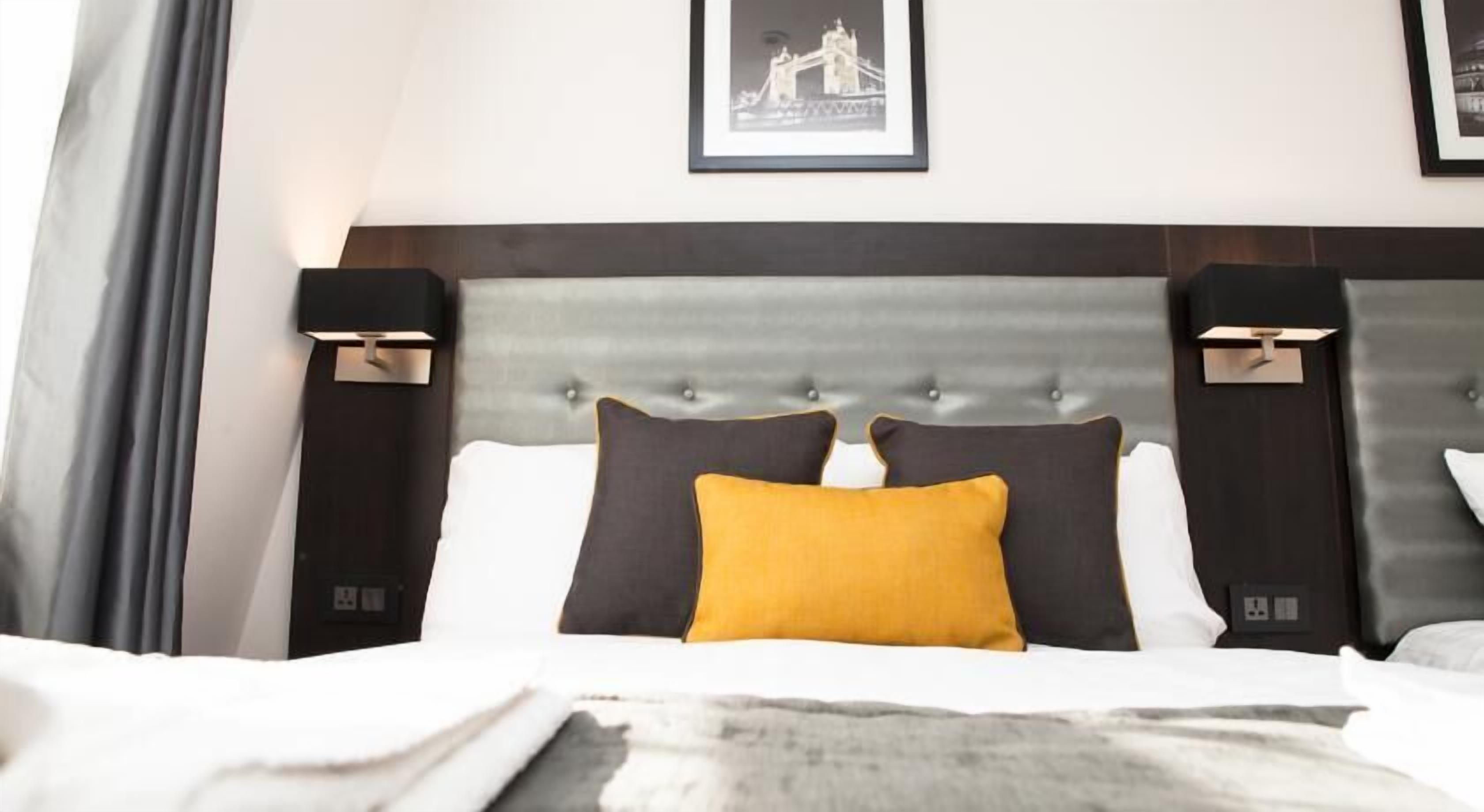 Pillow-top beds, in-room safe, desk, soundproofing