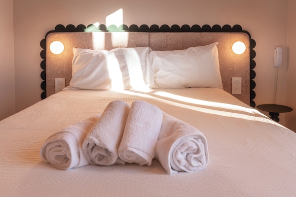 Premium bedding, memory-foam beds, individually decorated