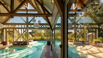 Indoor pool, seasonal outdoor pool