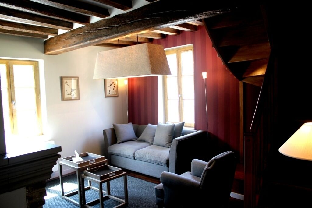 house (la mare à la chanvre) | living area | flat-screen tv