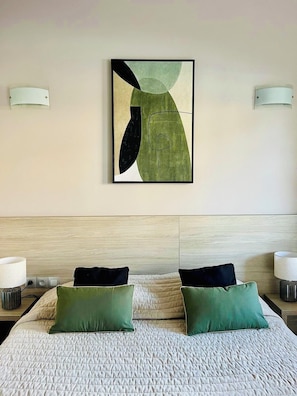 Family Quadruple Room, Terrace, Ground Floor | Premium bedding, individually decorated, individually furnished, desk