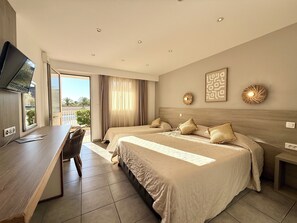 Superior Triple Room, Terrace, Ground Floor | Premium bedding, individually decorated, individually furnished, desk