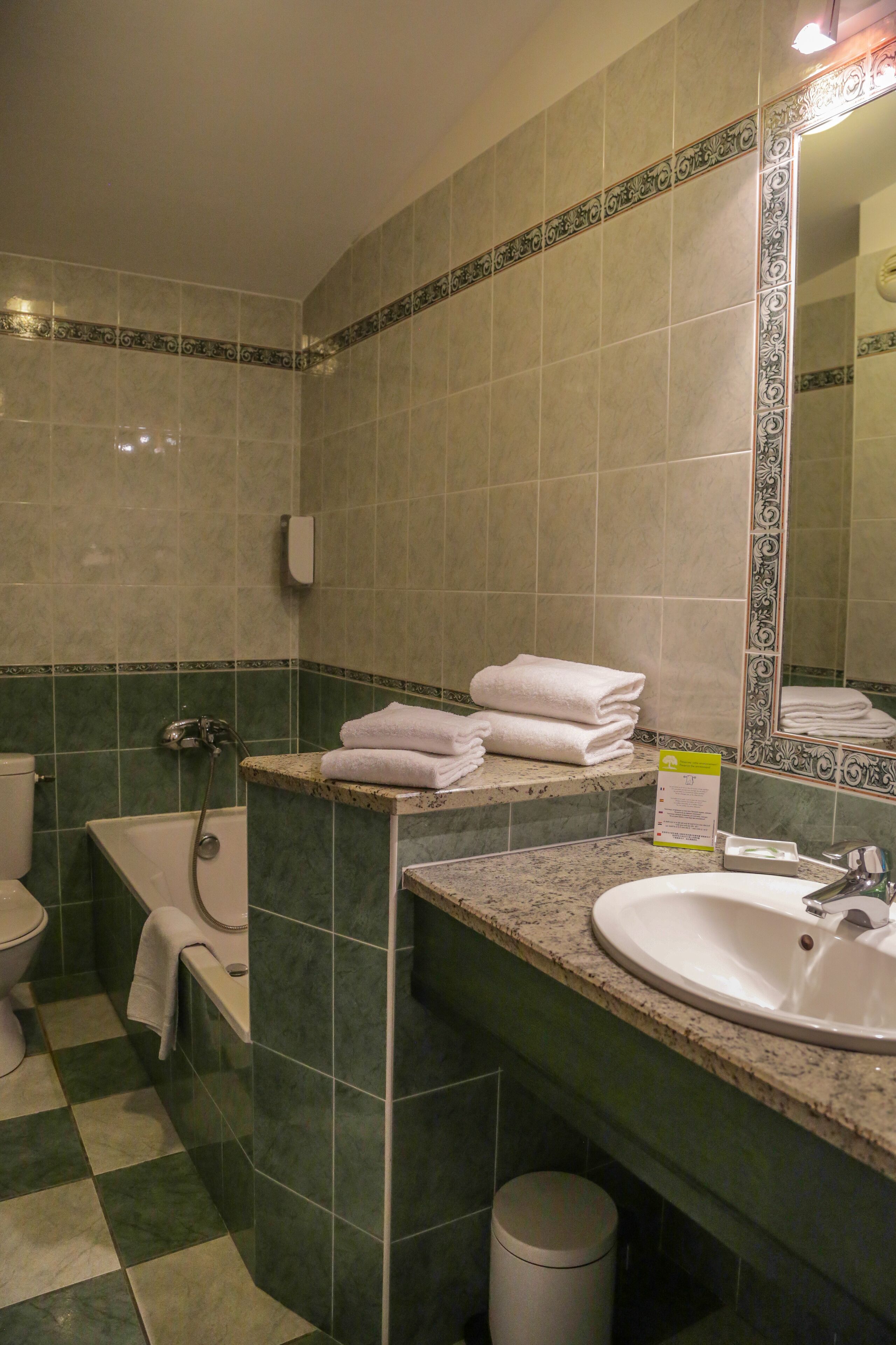 luxury double room | bathroom | free toiletries, hair dryer, towels