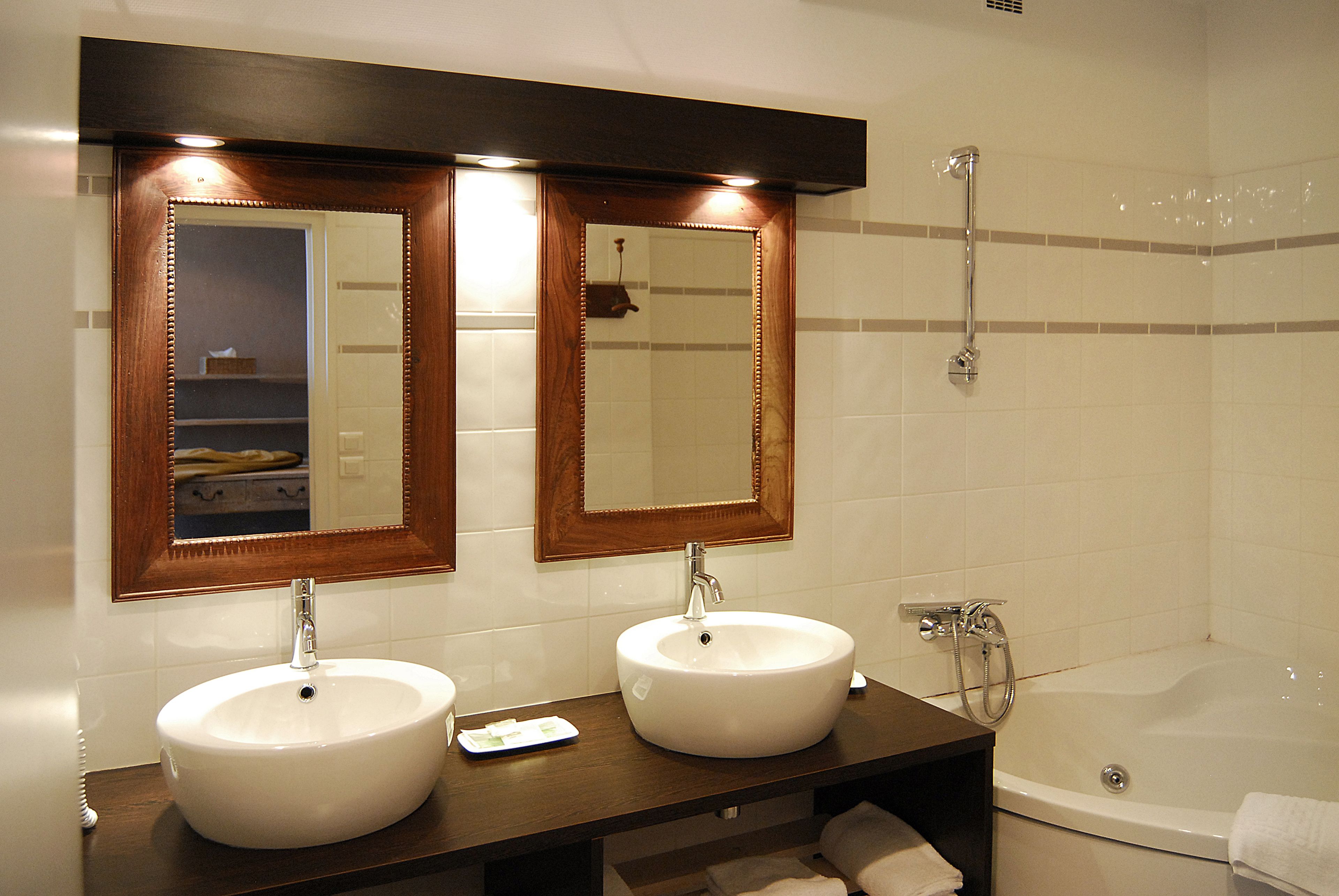 suite | bathroom | hair dryer, towels