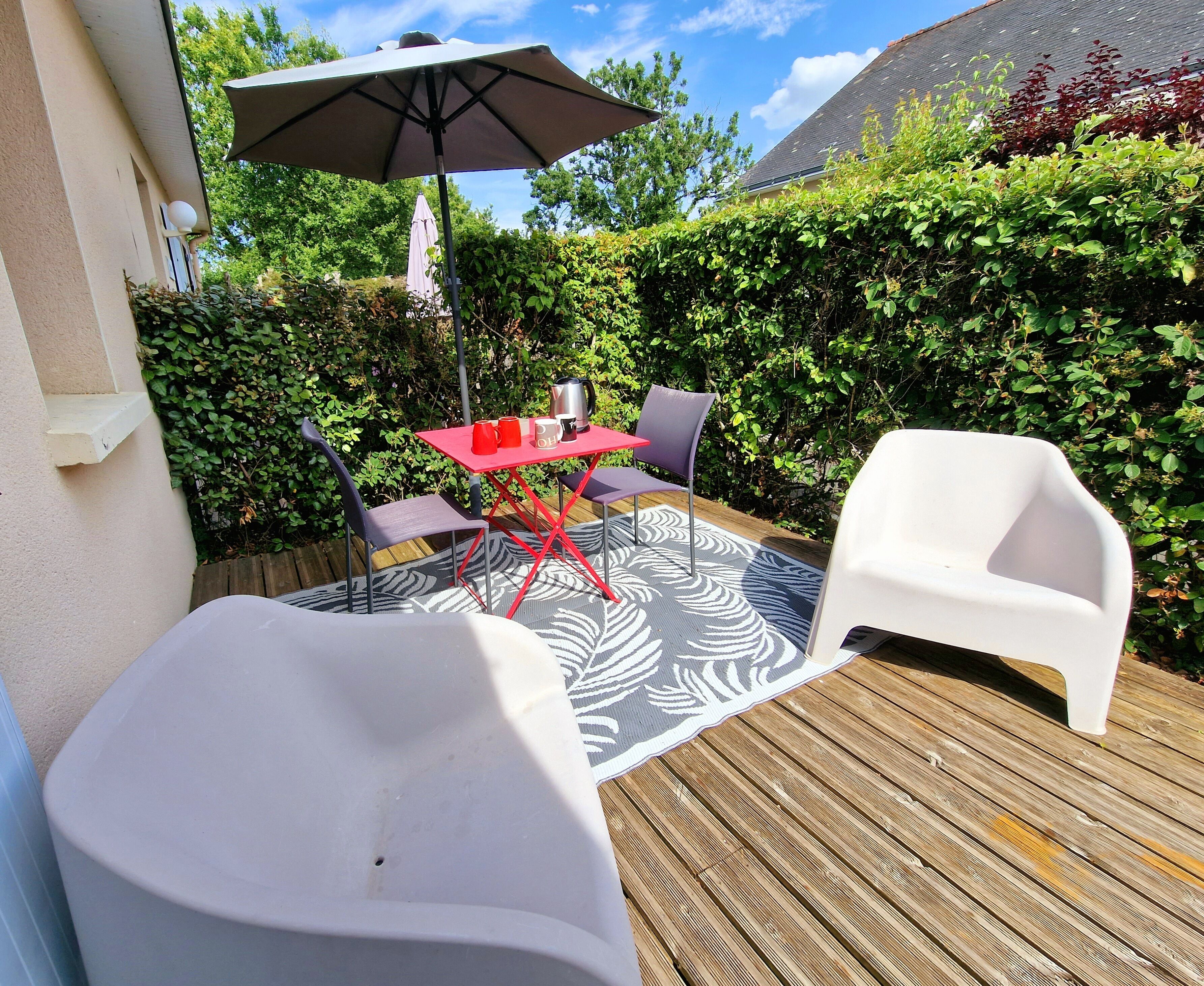 studio (appartement annexe) | terrace/patio