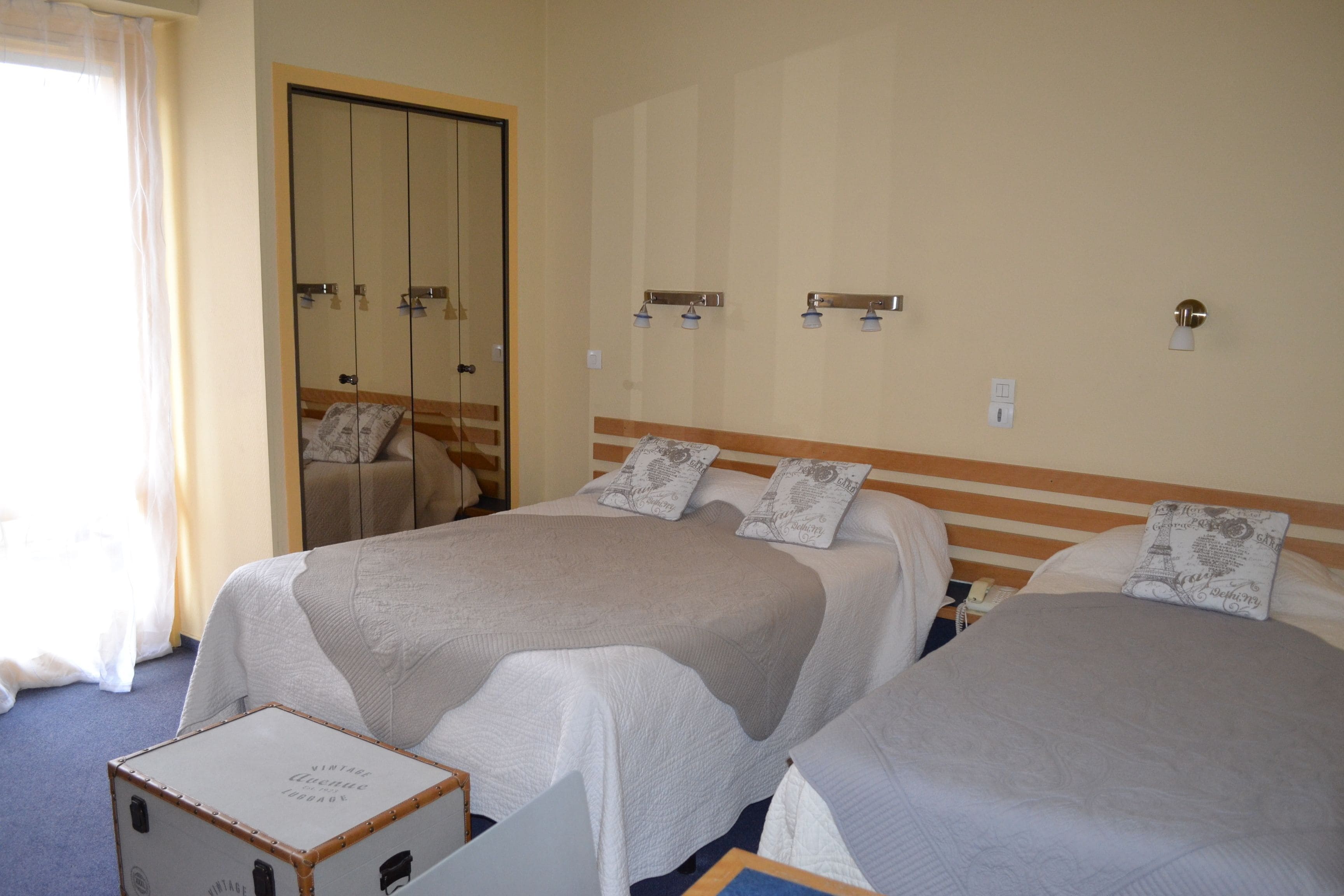 desk, iron/ironing board, free wifi, bed sheets