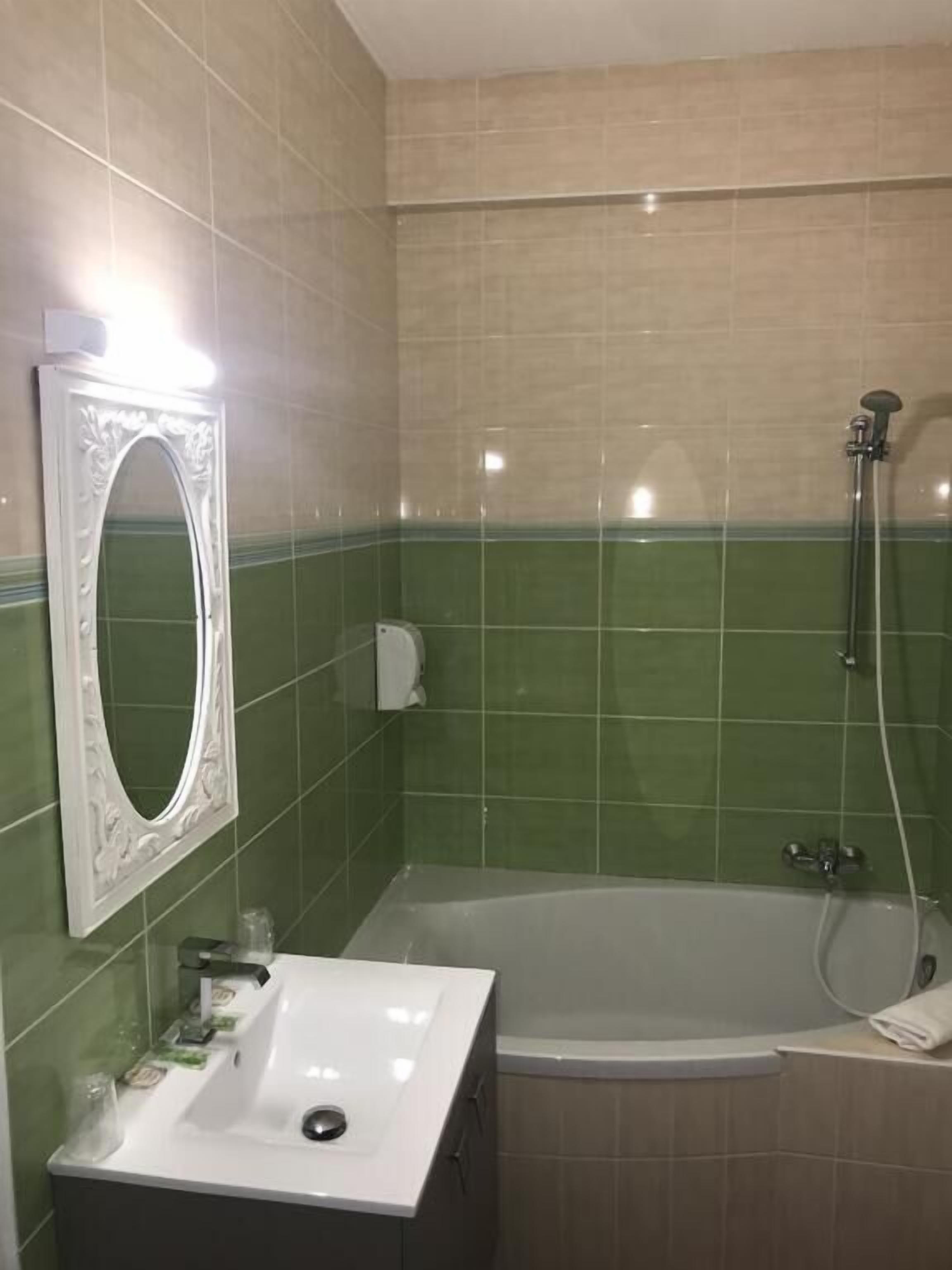 free toiletries, hair dryer, towels