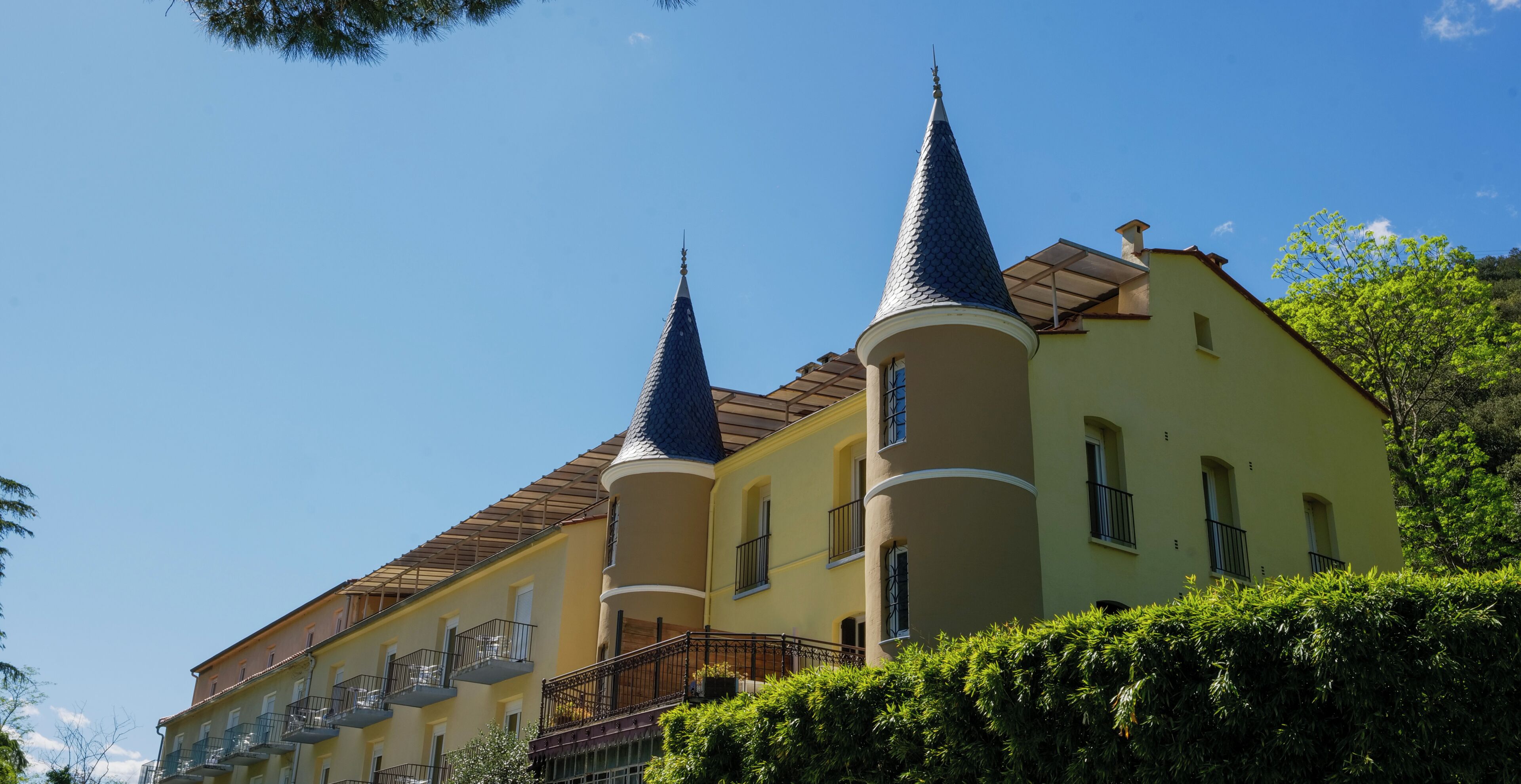 Façana frontal de l'allotjament